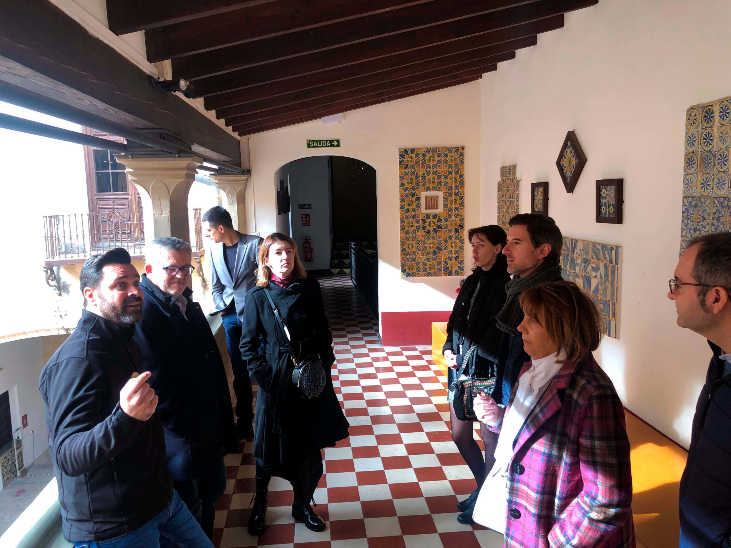 Visita de Mariana Oleskiv, al Palau Ducal dels Borja de Gandia Cátedra O-City Territori Valencià